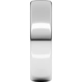 10K White Gold 5.5 mm Comfort-Fit European-Style Band Size 9