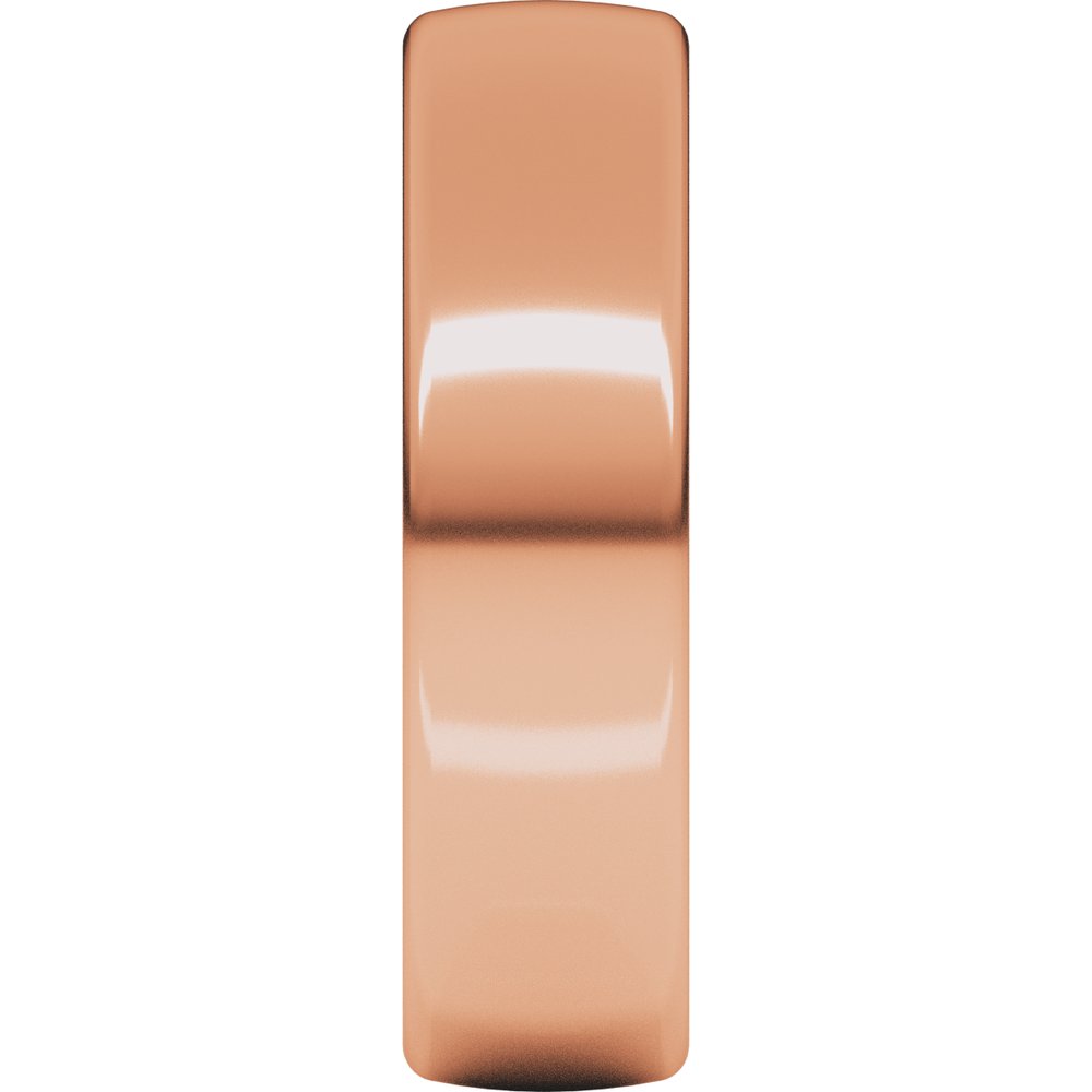 10K Rose 5.5 mm Comfort-Fit European-Style Band Size 10