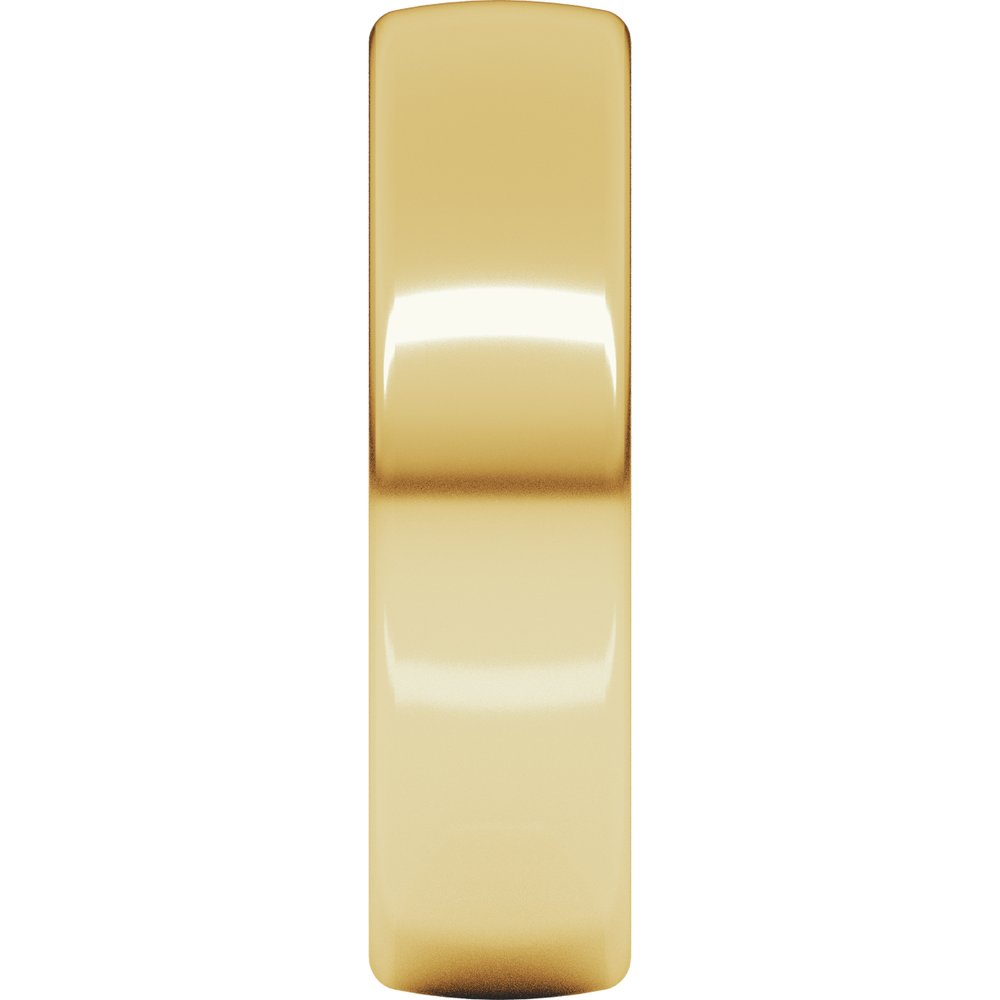 14K Yellow Gold 5.5 mm Comfort-Fit European-Style Band Size 5