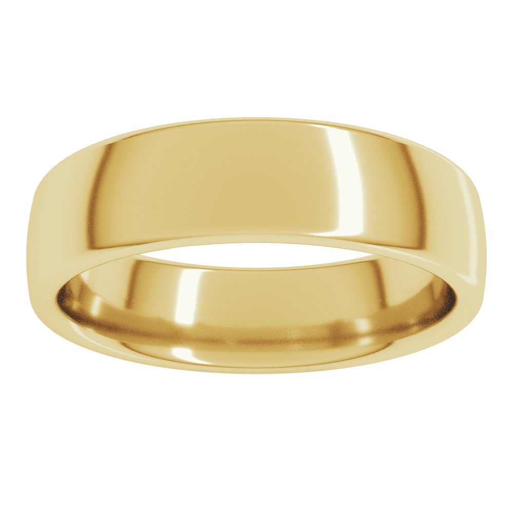 14K Yellow Gold 5.5 mm Comfort-Fit European-Style Band Size 5