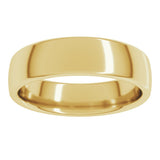 14K Yellow Gold 5.5 mm Comfort-Fit European-Style Band Size 5