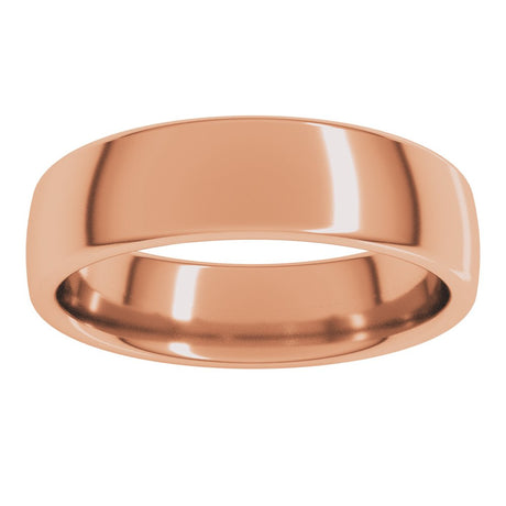 14K Rose 5.5 mm Comfort-Fit European-Style Band Size 5