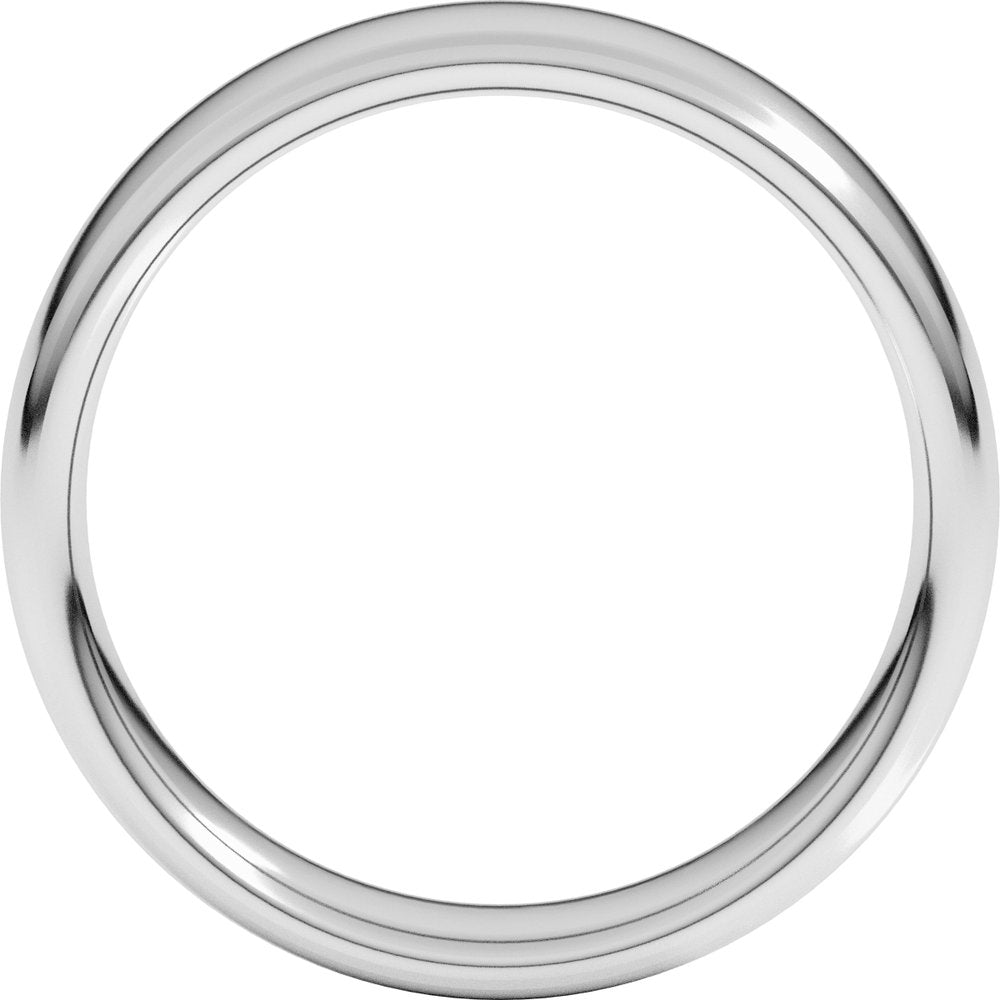Sterling Silver 5.5 mm Comfort-Fit European-Style Band Size 8