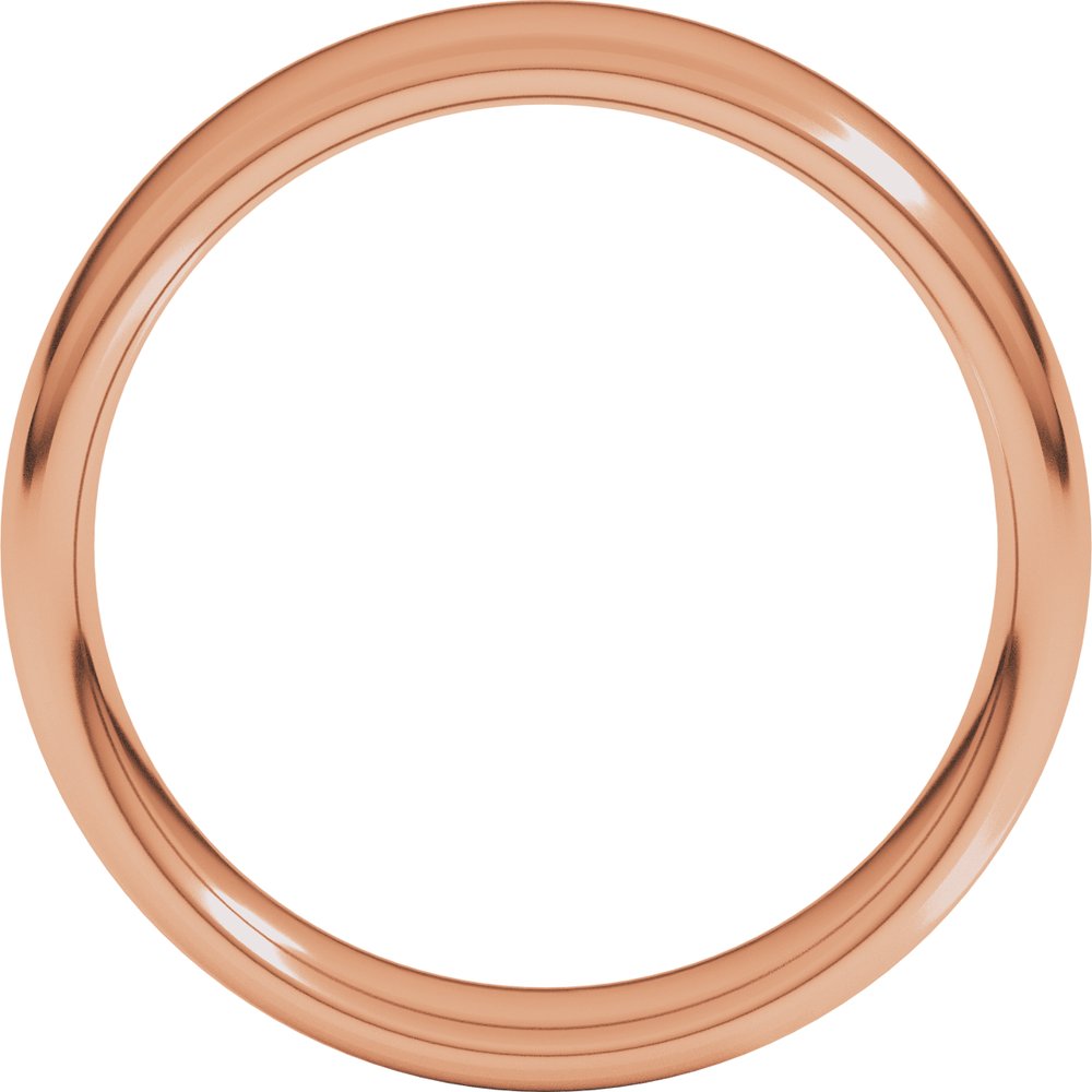 14K Rose Gold 5.5 mm Comfort-Fit European-Style Band Size 8.5