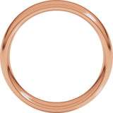 14K Rose Gold 5.5 mm Comfort-Fit European-Style Band Size 8.5