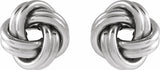 Sterling Silver 10 mm Knot Earrings