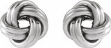 Sterling Silver 10 mm Knot Earrings
