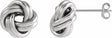 Sterling Silver 10 mm Knot Earrings