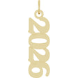 14K Yellow Petite 2026 Pendant