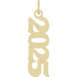 14K Yellow Gold Petite 2025 Pendant