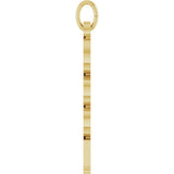 14K Yellow Gold Petite 2025 Pendant