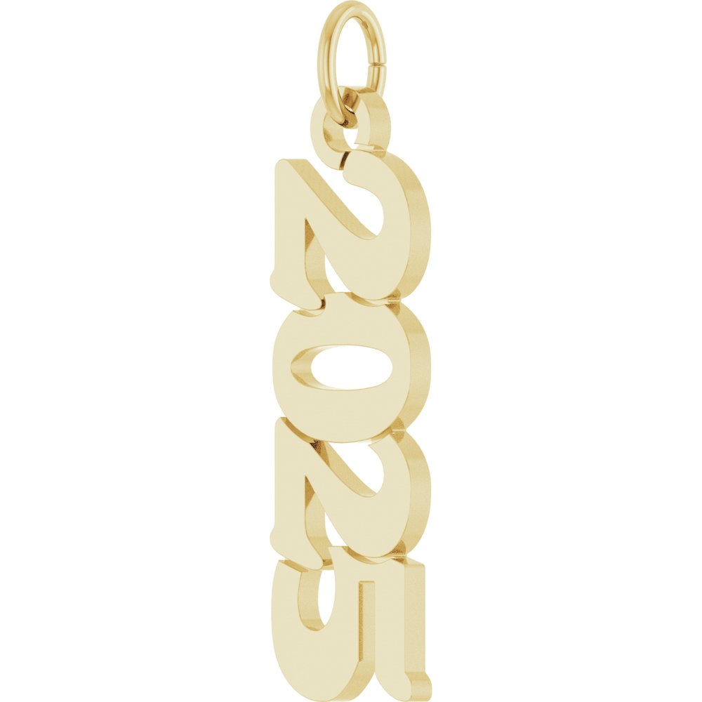 14K Yellow Gold Petite 2025 Pendant