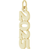 14K Yellow Gold Petite 2025 Pendant