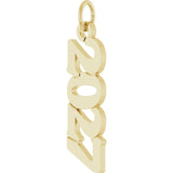 14K Yellow Petite 2027 Pendant