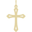 14K Yellow Gold Cross Pendant
