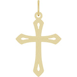 14K Yellow Gold Cross Pendant