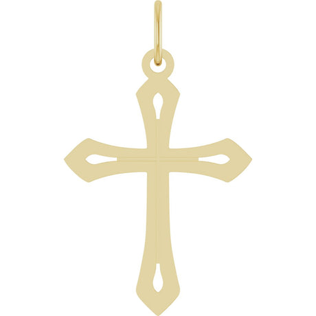 14K Yellow Gold Cross Pendant