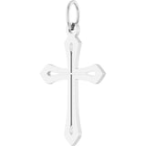 14K White Cross Pendant