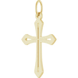 14K Yellow Cross Pendant