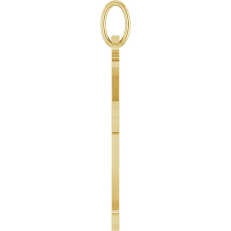 14K Yellow Gold Cross Pendant