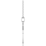 Sterling Silver Cross 18" Necklace