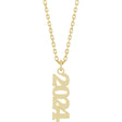 14K Yellow Petite 2024 18" Necklace