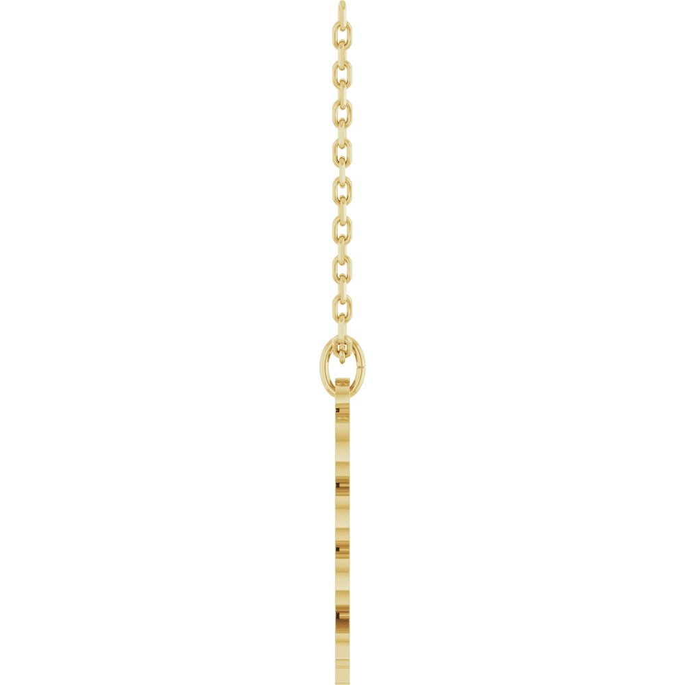 14K Yellow Petite 2024 18" Necklace