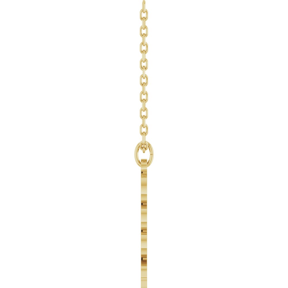 14K Yellow Petite 2024 18" Necklace