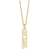 14K Yellow Petite 2024 18" Necklace