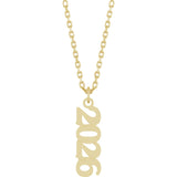 14K Yellow Petite 2026 18" Necklace