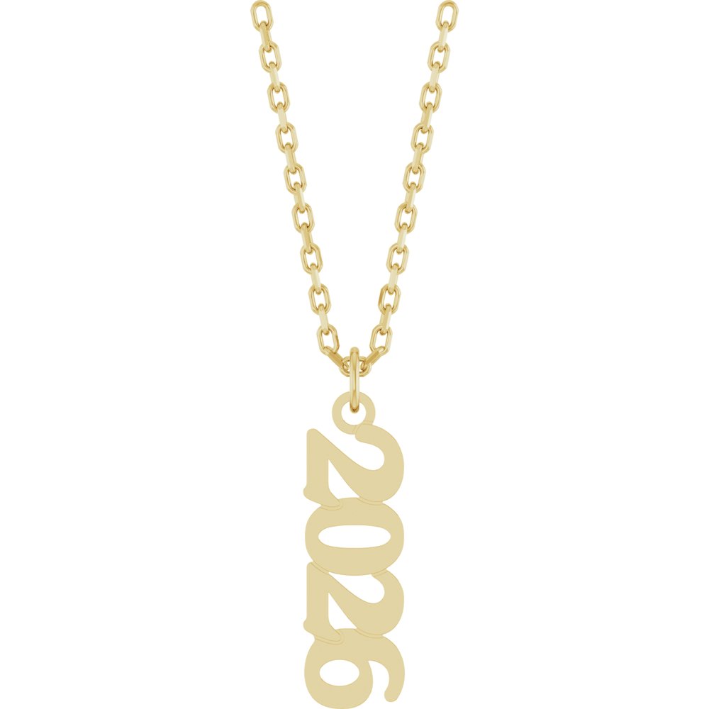 14K Yellow Petite 2026 18" Necklace