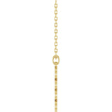 14K Yellow Petite 2026 18" Necklace