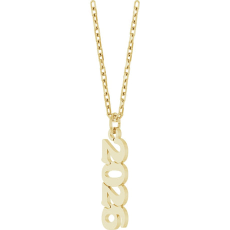 14K Yellow Petite 2026 18" Necklace