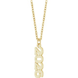 14K Yellow Petite 2026 18" Necklace