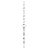 14K White Petite 2025 18" Necklace