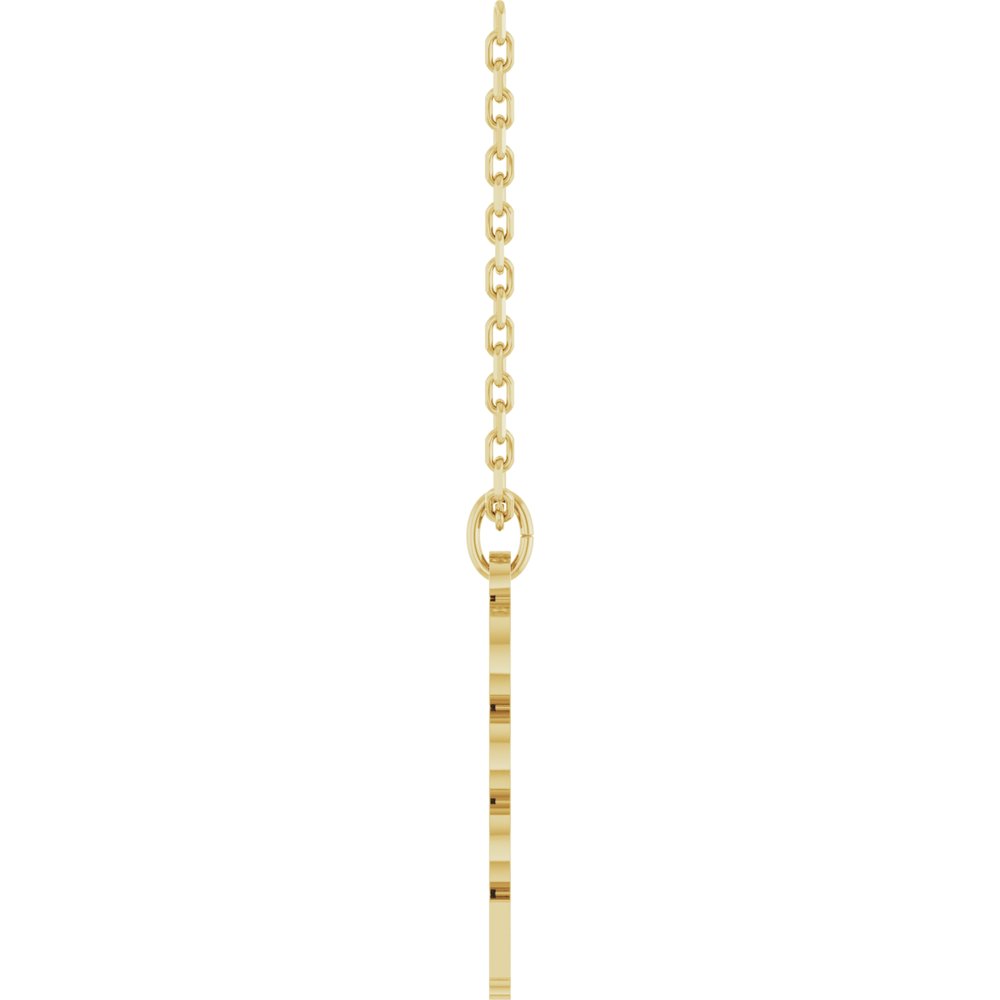 14K Yellow Petite 2025 18" Necklace