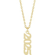 14K Yellow Petite 2025 18" Necklace