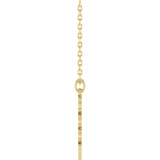 14K Yellow Petite 2023 18" Necklace