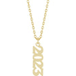 14K Yellow Petite 2023 18" Necklace