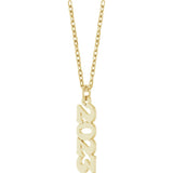 14K Yellow Petite 2023 18" Necklace