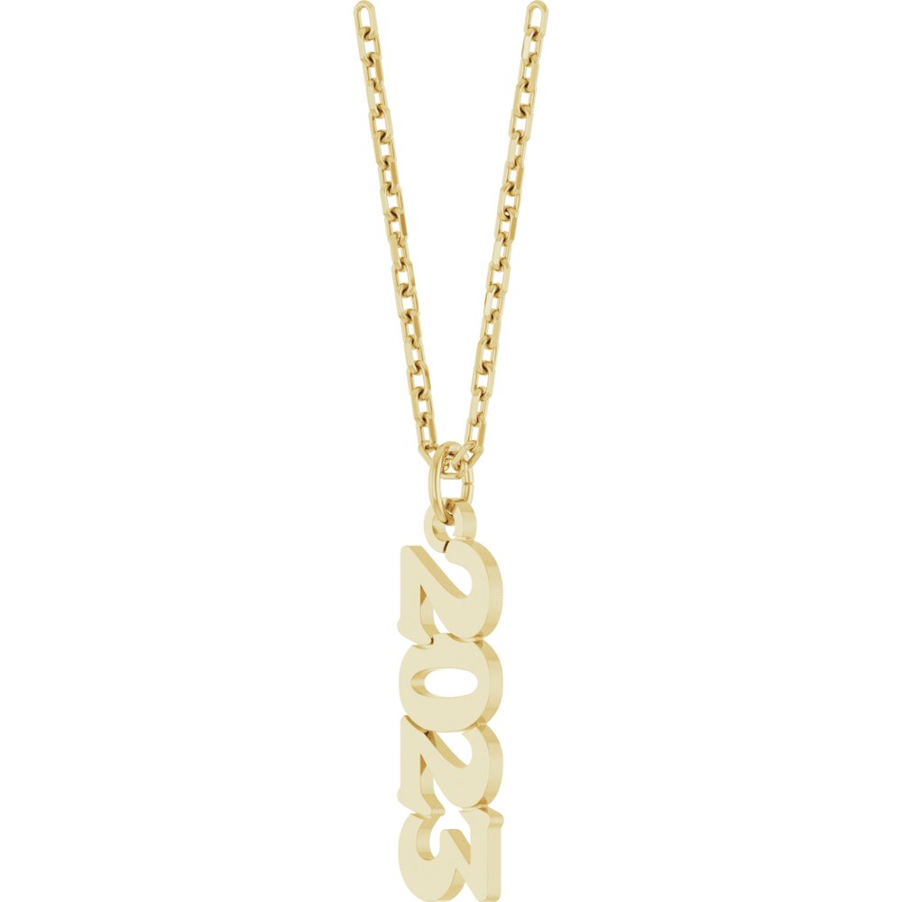 14K Yellow Petite 2023 18" Necklace