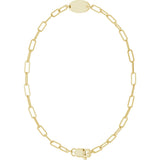 14K Yellow Engravable Oval 7" Bracelet