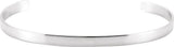 Sterling Silver Engravable Bangle 7 1/2" Bracelet