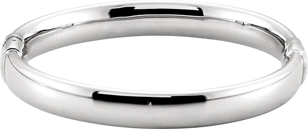 Sterling Silver 9 mm Hinged Bangle 7" Bracelet