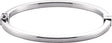 Sterling Silver 4 mm Hinged Bangle 7" Bracelet