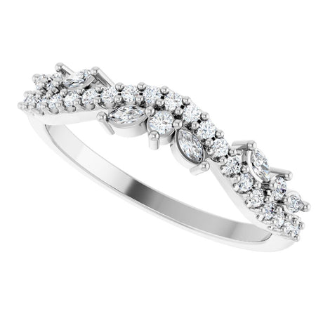 14K White Gold 1/3 CTW Lab-Grown Diamond Anniversary Band