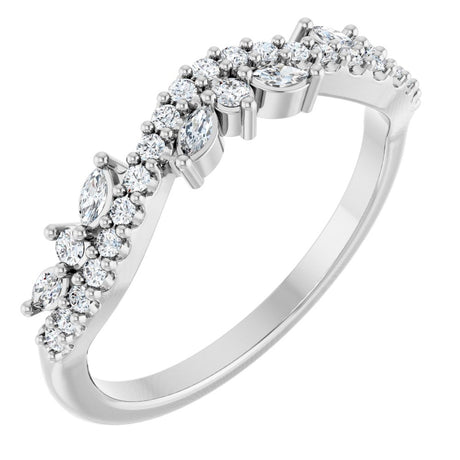 14K White Gold 1/3 CTW Lab-Grown Diamond Anniversary Band