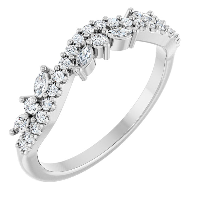 14K White Gold 1/3 CTW Lab-Grown Diamond Anniversary Band