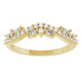 14K Yellow 1/3 CTW Lab-Grown Diamond Anniversary Band