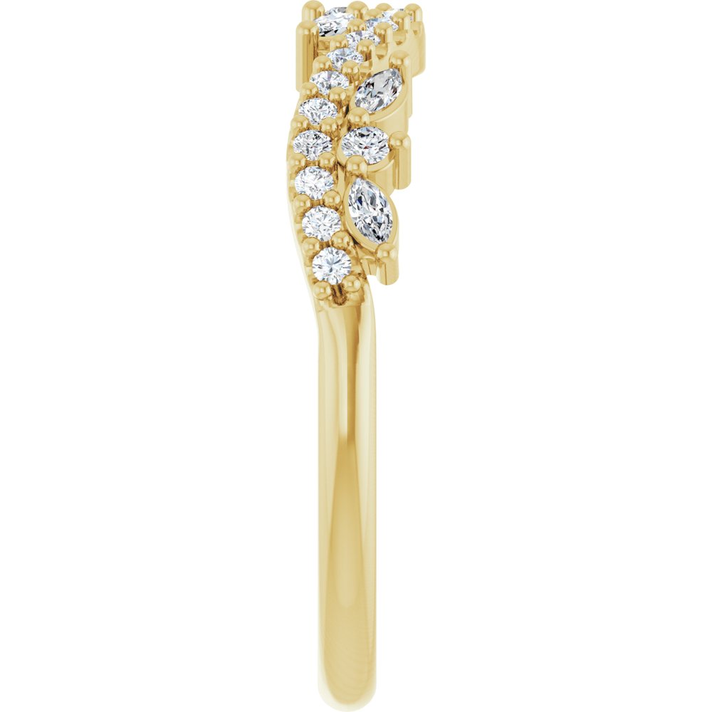 14K Yellow 1/3 CTW Lab-Grown Diamond Anniversary Band